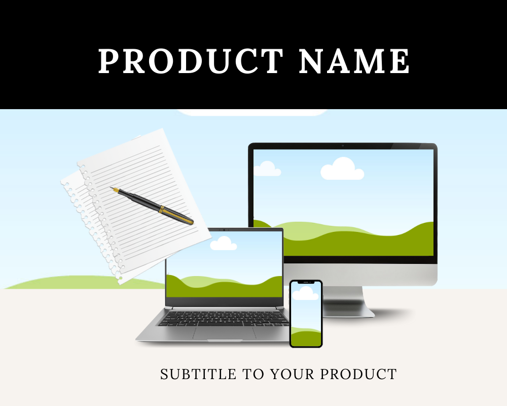 Canva Mockup Bundle: MRR PLR Etsy Product Templates (Digital Download)
