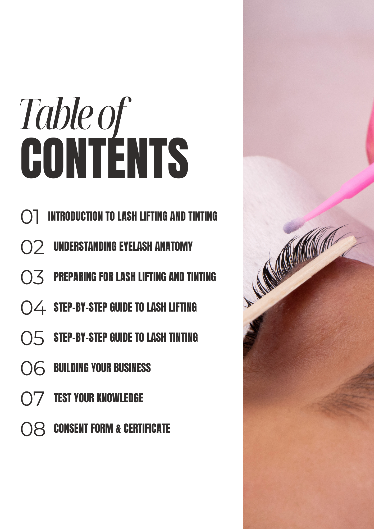 Lash Lift & Tint Training Manual – Learn Professional Lash Techniques