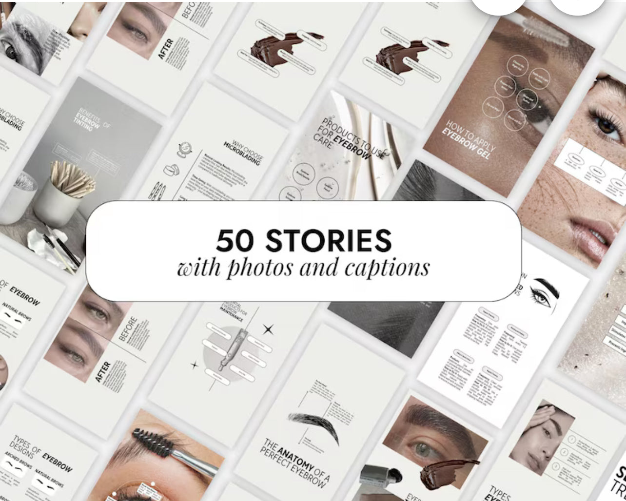 Brow Tinting Instagram Templates | Microblading Canva Templates | Beauty Artist | Brow Tech Faceless Post