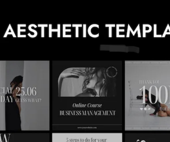 200 Instagram Post & Stories | Social Media Templates |Instagram Templates Canva | Templates Aesthetic Bundle