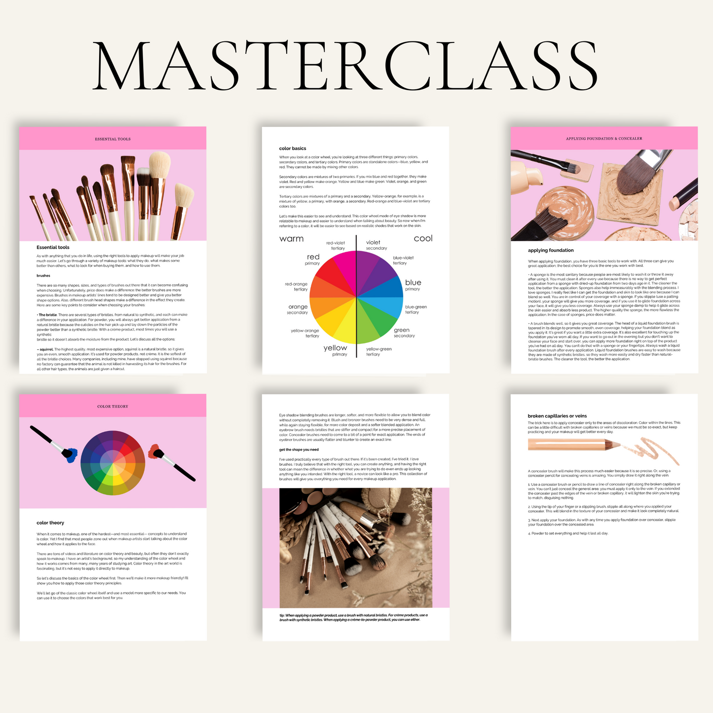 Make-up Masterclass training manual