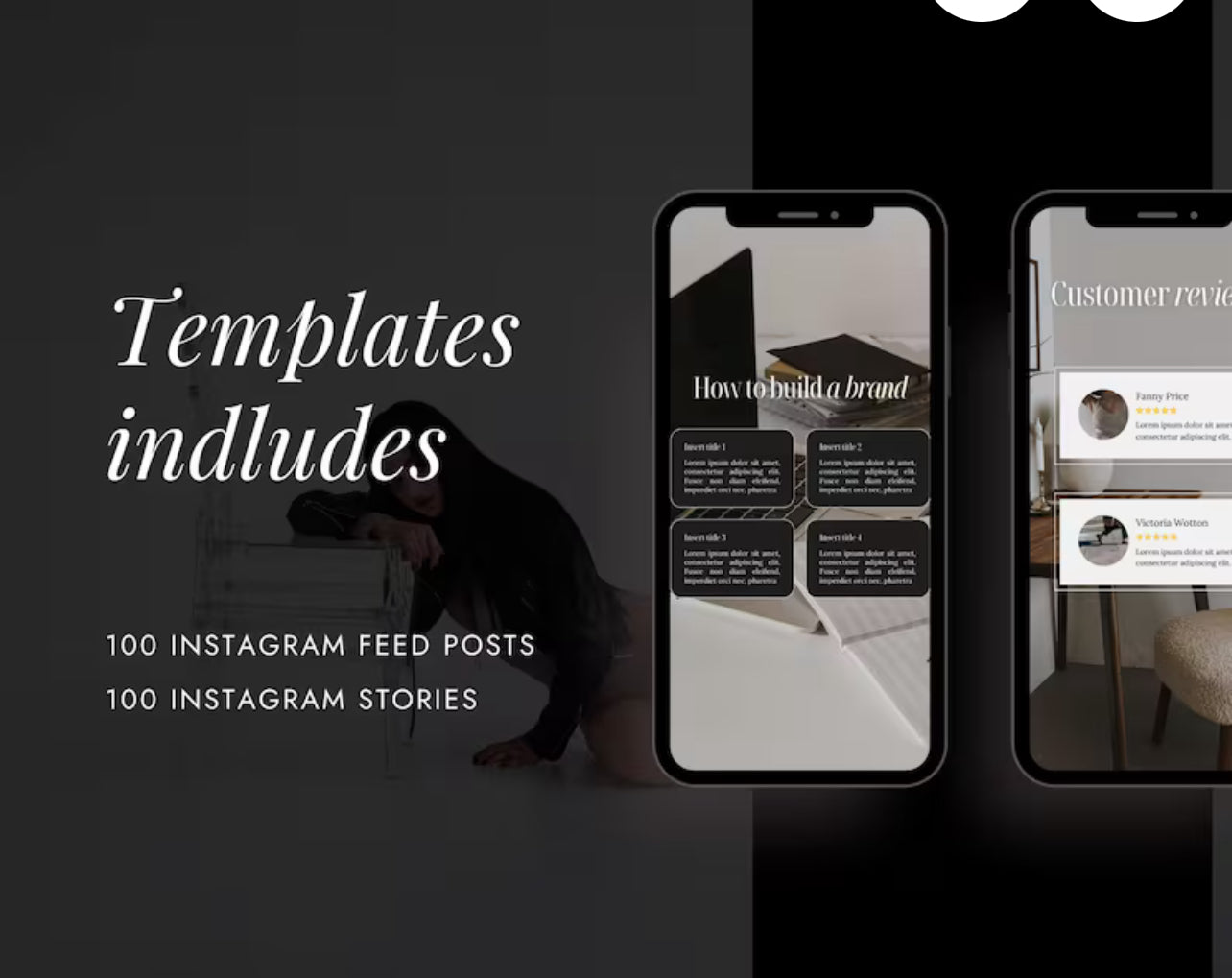 200 Instagram Post & Stories | Social Media Templates |Instagram Templates Canva | Templates Aesthetic Bundle
