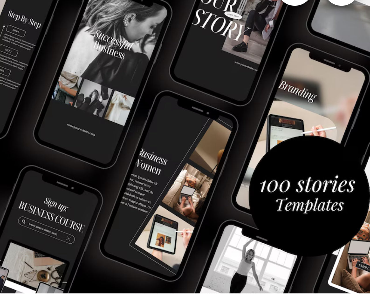 200 Instagram Post & Stories | Social Media Templates |Instagram Templates Canva | Templates Aesthetic Bundle