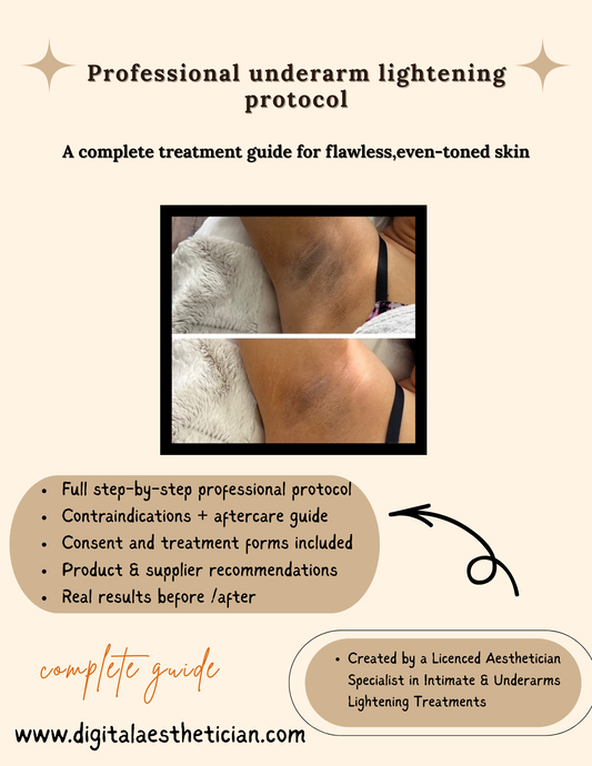 Professional Underarm Lightening Protocol Guide  PDF (Digital Download)